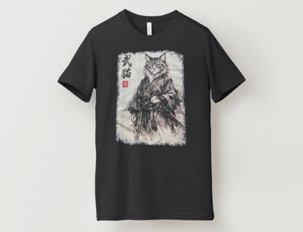 Samurai Cat T-shirt